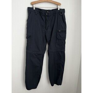 BC Clothing Mens Cargo Convertible Zip Off Camping Cargo Pants Size XL X30 Blue
